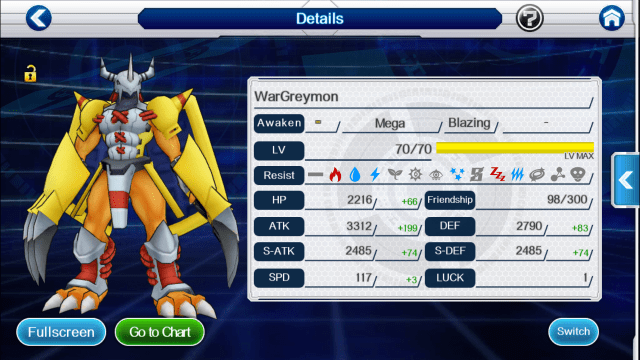 WarGreymon di game Digimon Links. (Foto: Digimon Links)