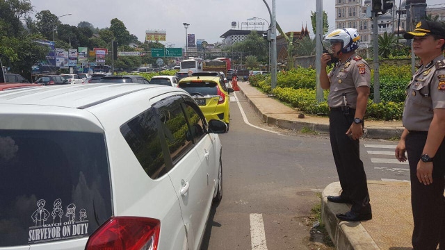 Macet panjang di Puncak imbas Tea Walk Pemprov DKI (Foto: Dok. Polres Bogor)