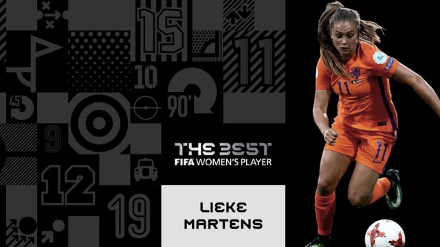 Lieke Martens, pemain bola perempuan (Foto: Twitter: @FIFAcom)
