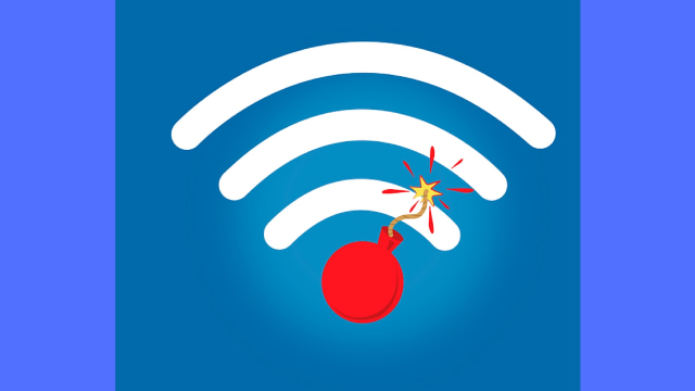 Ilustrasi KRACK yang menyerang Wi-Fi (Foto: ariapsa)