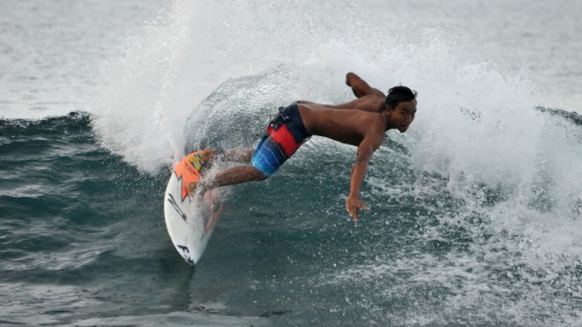 Aceh Surfing International Championship. (Foto: Ampelsa/Antara)