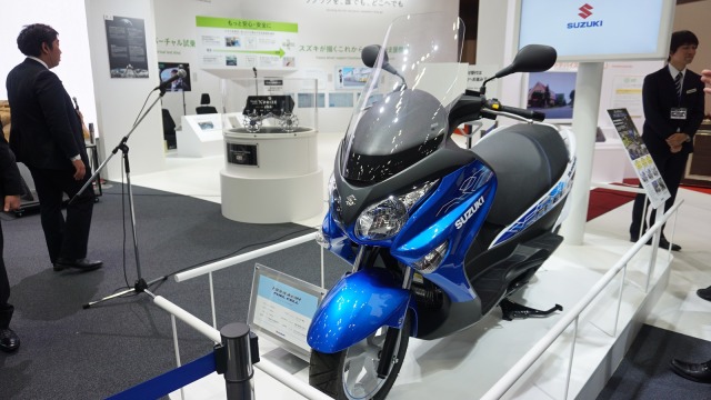 Skutik hidrogen Suzuki. (Foto: Gesit Prayogi/kumparan)