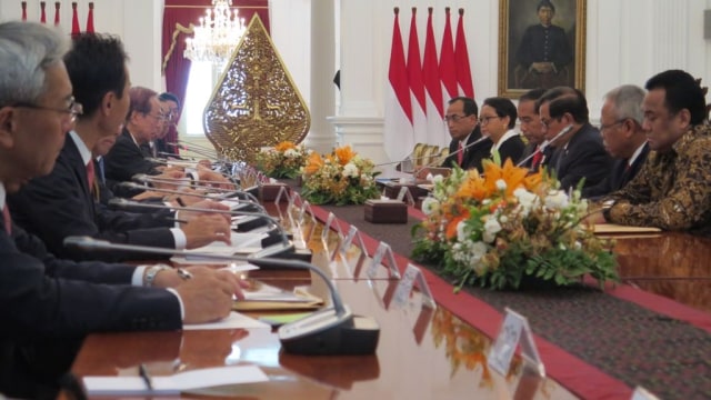 Presiden Jokowi dan Asosiasi Jepang-Indonesia (Foto: Yudhistira Amran Saleh/kumparan)