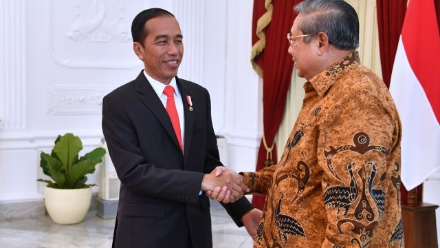 Presiden Joko Widodo menerima kunjungan SBY (Foto: Dok.Biro Pers Setpres)