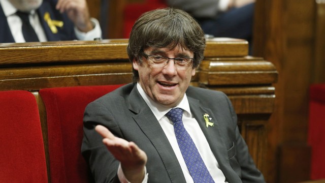 Presiden Catalunya Carles Puigdemont (Foto: AP Photo/Manu Fernandez)