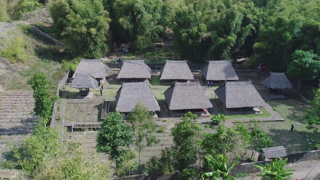 Rumah adat suku Sasak di Dusun Beleq, Sembalun (Foto: Aditia Noviansyah/kumparan)