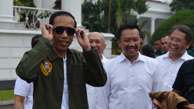 Jokowi di acara Sumpah Pemuda, Bogor (Foto: Wahyu Putro/Antara)