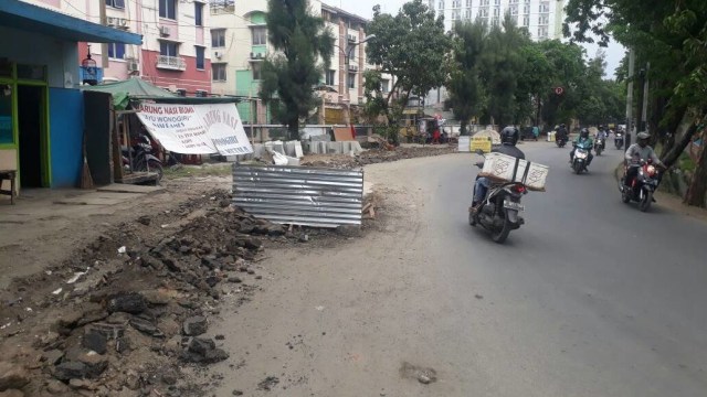 Pekerjaan Galian Box Utilitas di Jalan Lodan Jakut (Foto: Dok. Kasubdit Bin Gakkum)