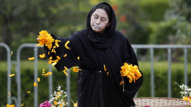 Festival Parade Kematian Meksiko (Foto: AP/Eduardo Verdugo)