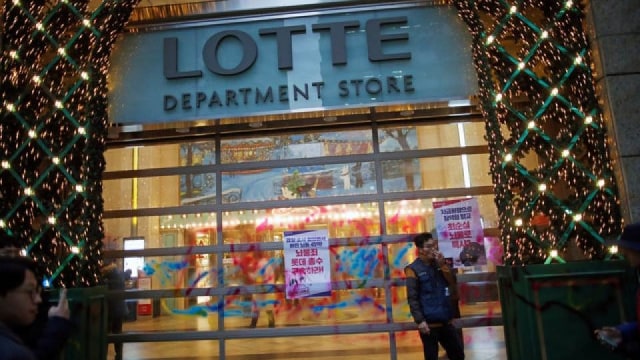 Lotte Departement Store di Korea Selatan (Foto: REUTERS/Kim Hong-Ji)
