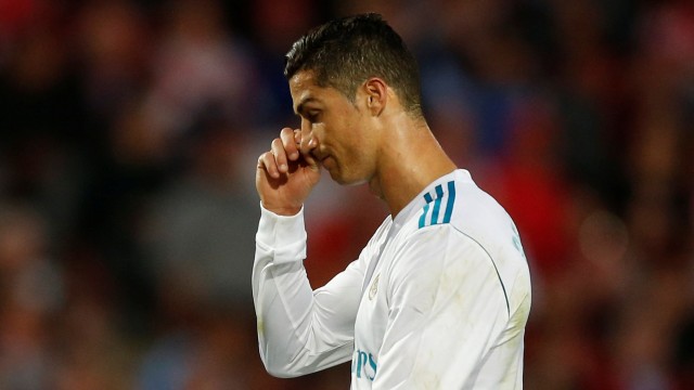 Ronaldo di laga melawan Girona. (Foto: Reuters/Albert Gea)
