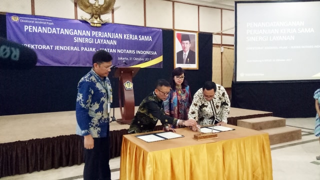 Sinergi Ditjen Pajak dan Ikatan Notaris Indonesia (Foto: Resya Firmansyah/kumparan)