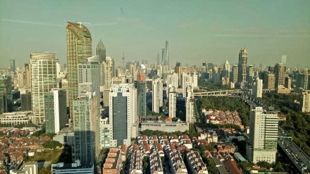 Suasana Kota Shanghai China (Foto: Denny Armandhanu/kumparan)