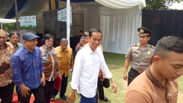Presiden Jokowi di Muara Gembong (Foto: Resya Firmansyah/kumparan)