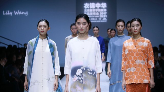 Wajah-wajah muda pada China Fashion Week. (Foto: STR/AFP)