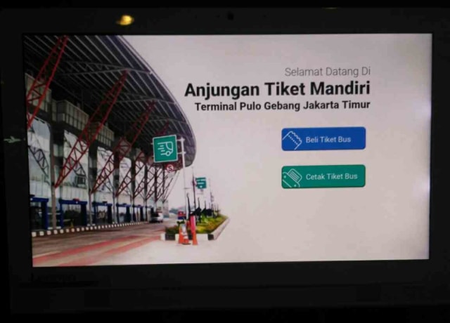 Cegah Calo,Terminal  Bus Terpadu Pulogebang sediakan Fasilitas Anjungan Tiket Mandiri (1)