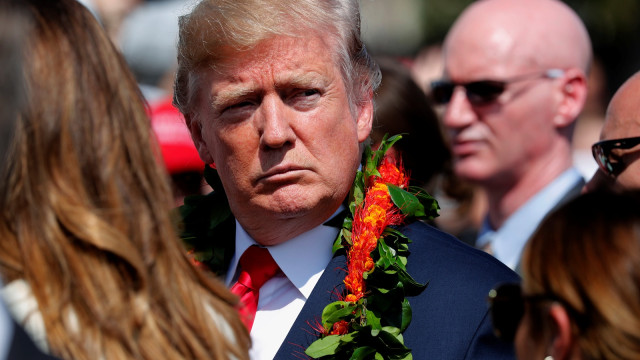 Donald Trump di Aiea, Hawaii (Foto: REUTERS/Jonathan Ernst)