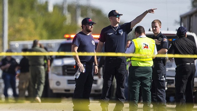 Penembakan gereja di Texas (Foto: Nick Wagner/Austin American-Statesman via AP)
