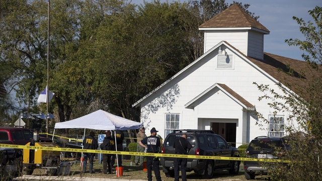 Penembakan gereja di Texas (Foto: Nick Wagner/Austin American-Statesman via AP)