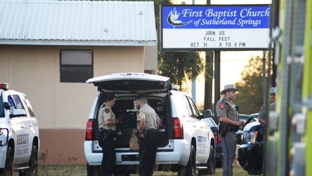 Penembakan gereja di Texas (Foto:  REUTERS/Joe Mitchell)