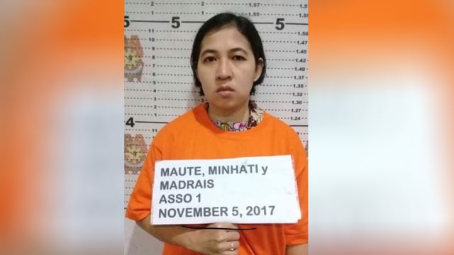 Istri tersangka teroris Filipina (Foto: dok. Biro humas mabes Polri)