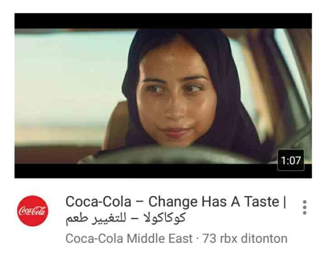 Cara Unik Coca-Cola hingga Uber Tanggapi Pencabutan Larangan Mengemudi Perempuan di Saudi (1)