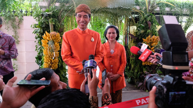 Jokowi dan Iriana di pernikahan Kahiyang Bobby (Foto: Dok. Media Centre Pernikahan Kahiyang Bobby)