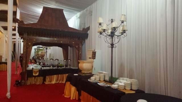 Dekorasi Pernikahan Kahiyang Ayu (Foto: Ananda Theresia/kumparan)
