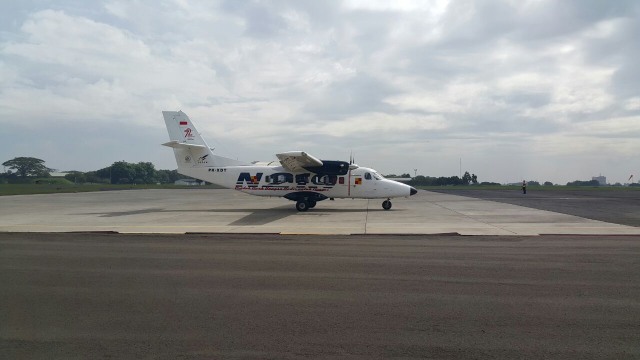 Pesawat N219 karya anak bangsa. Foto: Dok. PT dirgantara Indonesia