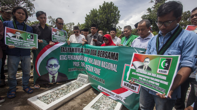 Makam Lafran Pane (Foto: FOTO/Andreas Fitri Atmoko)