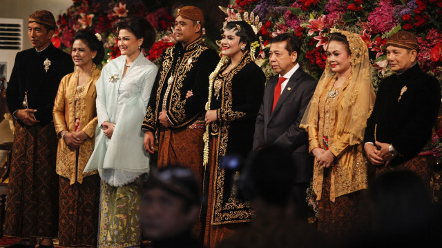 Setya Novanto di Pernikahan Kahiyang (Foto: Antara/Mohammad Ayudha)