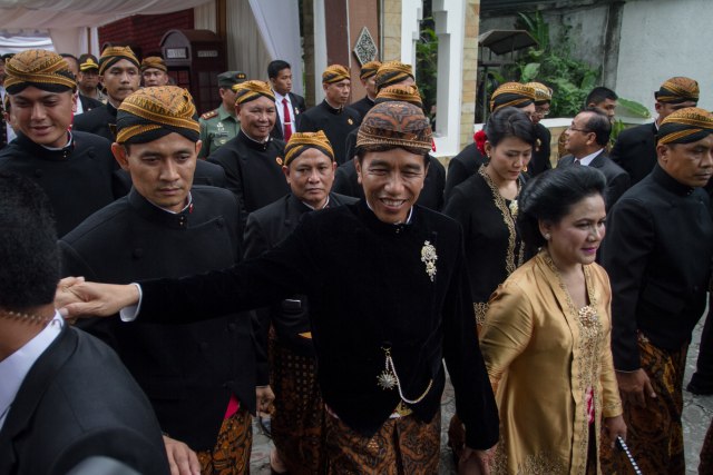 Jokowi di Pernikahan Kahiyang-Bobby (Foto: Antara/Mohammad Ayudha)
