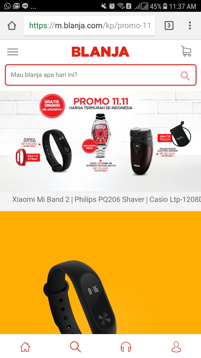 Diskon perayaan Singles' Day Indonesia. (Foto: blanja.com)
