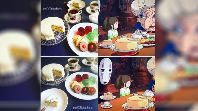 Masakan yang dibuat mirip film Ghibli. (Foto: Instagram/en93kitchen)