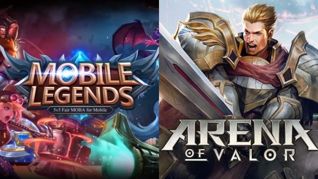 Game MOBA Mobile Legends dan Arena of Valor. (Foto: Mobile Legends, Arena of Valor)
