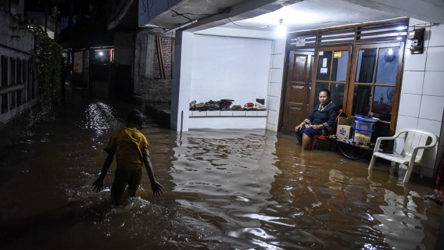 Ilustrasi banjir (Foto: Antara/Hafidz Mubarak )