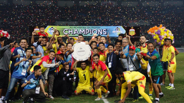 Perayaan juara Bhayangkara FC. (Foto: Dok. Media Bhayangkara)