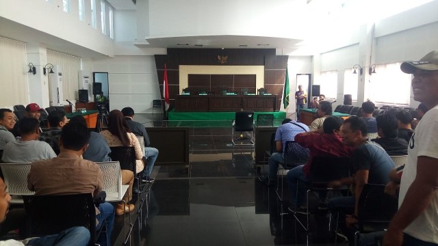 Ruang sidang putusan Buni Yani (Foto: Teuku Valdy/kumparan)