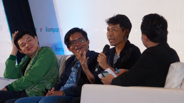 Sulung Landung, Fajar Nugros, Handoko Hendroyono (Foto: Aditia Noviansyah/kumparan)