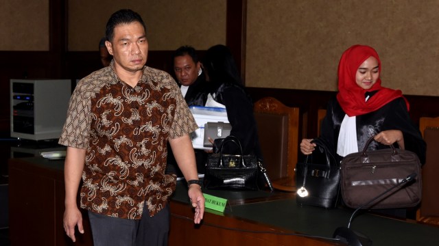 Sidang perdana Adiputra Kurniawan (Foto: Antara/Akbar Nugroho Gumay)