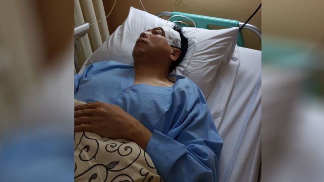 Kondisi Setnov di rumah sakit usai kecelakaan (Foto: Istimewa)