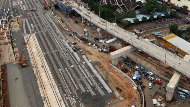 Pembangunan Depo Mass Rapid Transit (MRT) (Foto: Fanny Kusumawardhani/kumparan)
