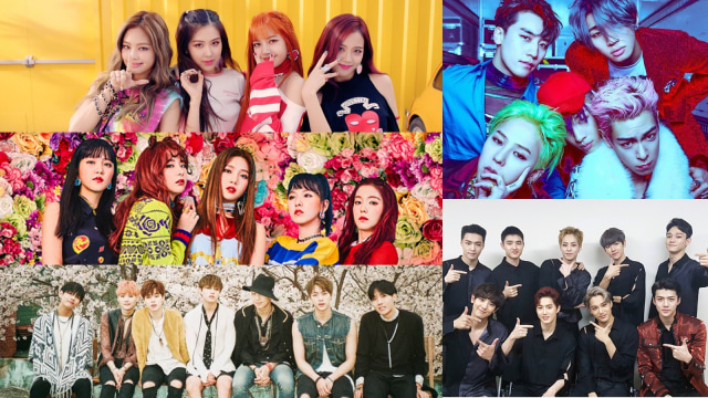 5 grup k-pop yang mendominasi Spotify Indonesia. (Foto: Dok. Berbagai sumber)