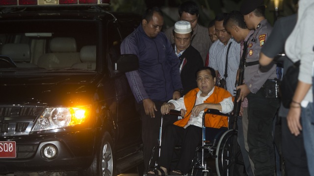 Setya Novanto tiba di KPK (Foto: Antara/Rosa Panggabean)