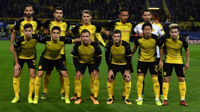 Dortmund pada sebuah laga di Liga Champions. (Foto: Patrik Stollarz/AFP)