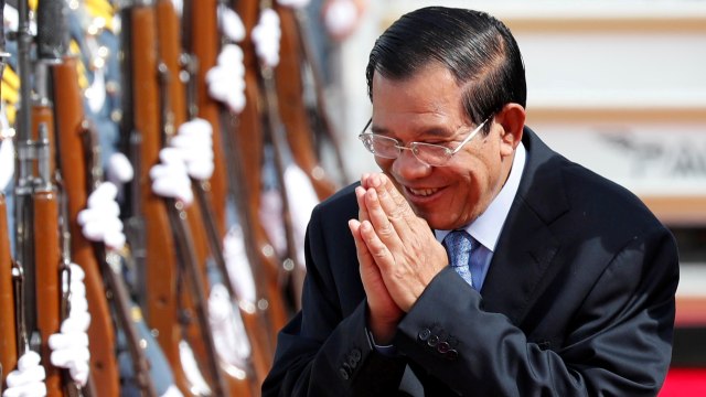 Perdana Mentri Kamboja Hun Sen  Foto: REUTERS/Erik De Castro