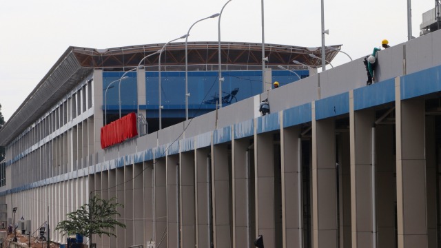 Pembangunan Stasiun Sudirman Baru (Foto: Fanny Kusumawardhani/kumparan)