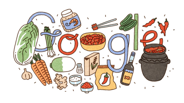 Google Doodle rayakan Hari Kimchi. (Foto: Google Doodle)