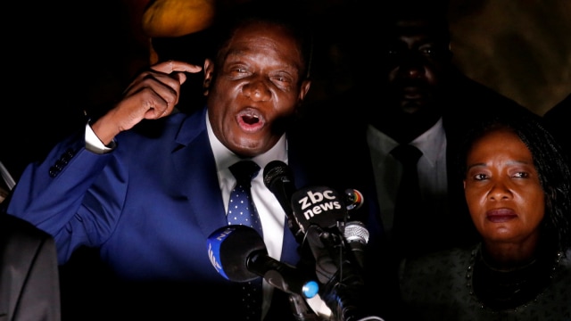 Wakil Presiden Zimbabwe Emmerson Mnangagwa (Foto: REUTERS/Mike Hutchings)