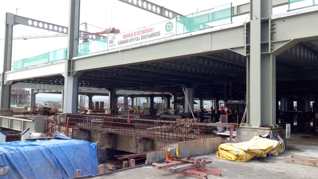 Pembangunan bandara Ahmad Yani, Semarang (Foto: Ochi Amanaturrosyidah/kumparan)